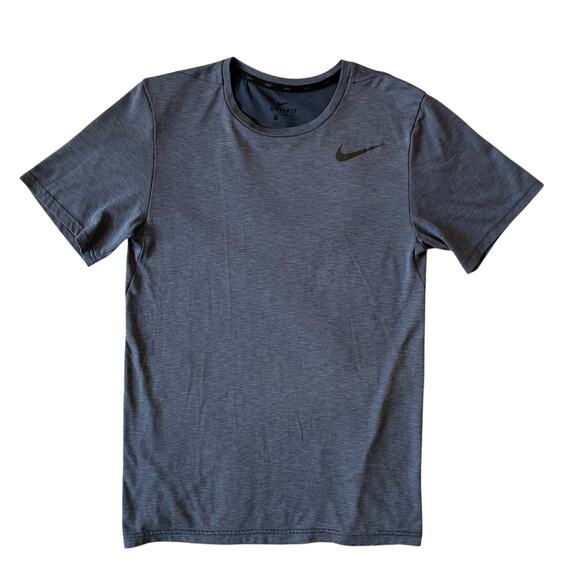 Nike Dri-Fit Short Sleeve T Shirt Men's Small Steel Blue Athletic Gym Stretch - Picture 11 of 15